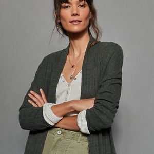 NWT Anthropologie Eri + Ali Montana Ribbed Cardigan